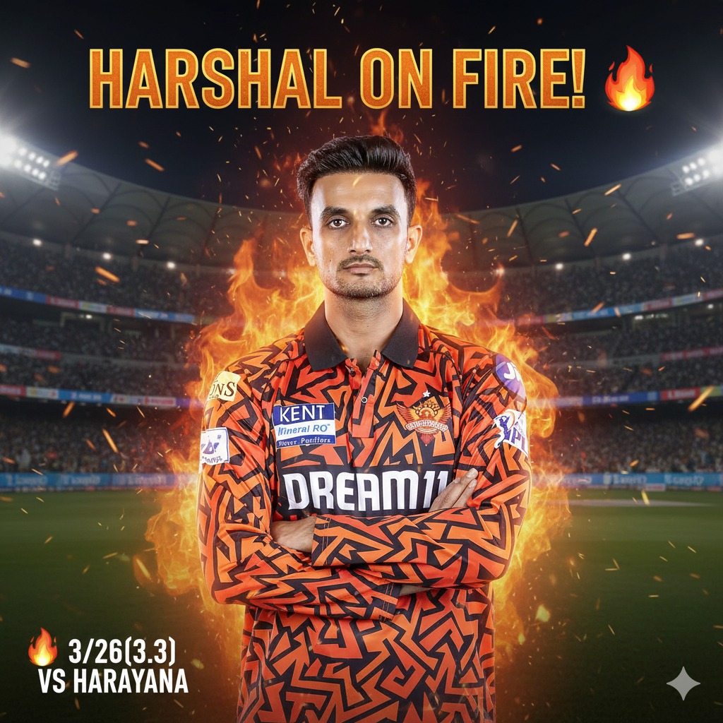 orangefever__'s tweet image. Harshal Patel dismantles Haryana with a fiery 3/26!
Death-overs domination at its best. ⚡🔥 #BowlingMasterclass