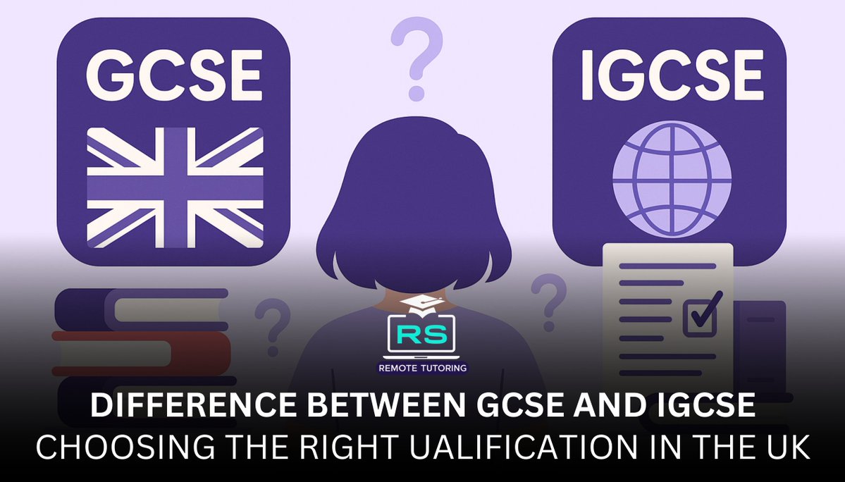rsremotetutor's tweet image. IGCSE vs GCSE, which qualification is right for you? In our new guide, we explain:
• What GCSE and IGCSE are
• Key differences in content, grading &amp;amp; exams
• How universities view each
• International, homeschooled students
 rsremotetutoring.co.uk/guide/igcse-vs…
#IGCSE #GCSE #Homeschooling