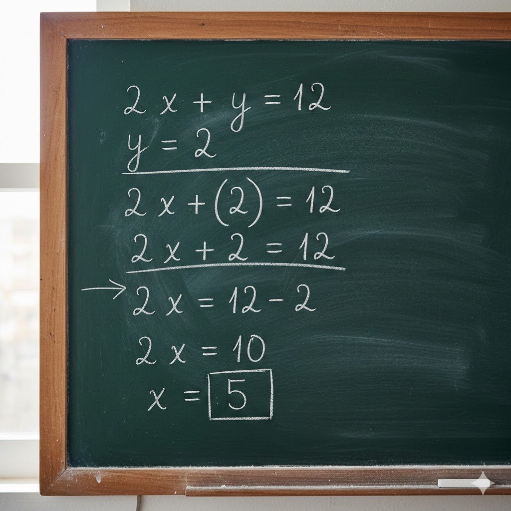 Nano Banana can solve equations by writing them on a blackboard: