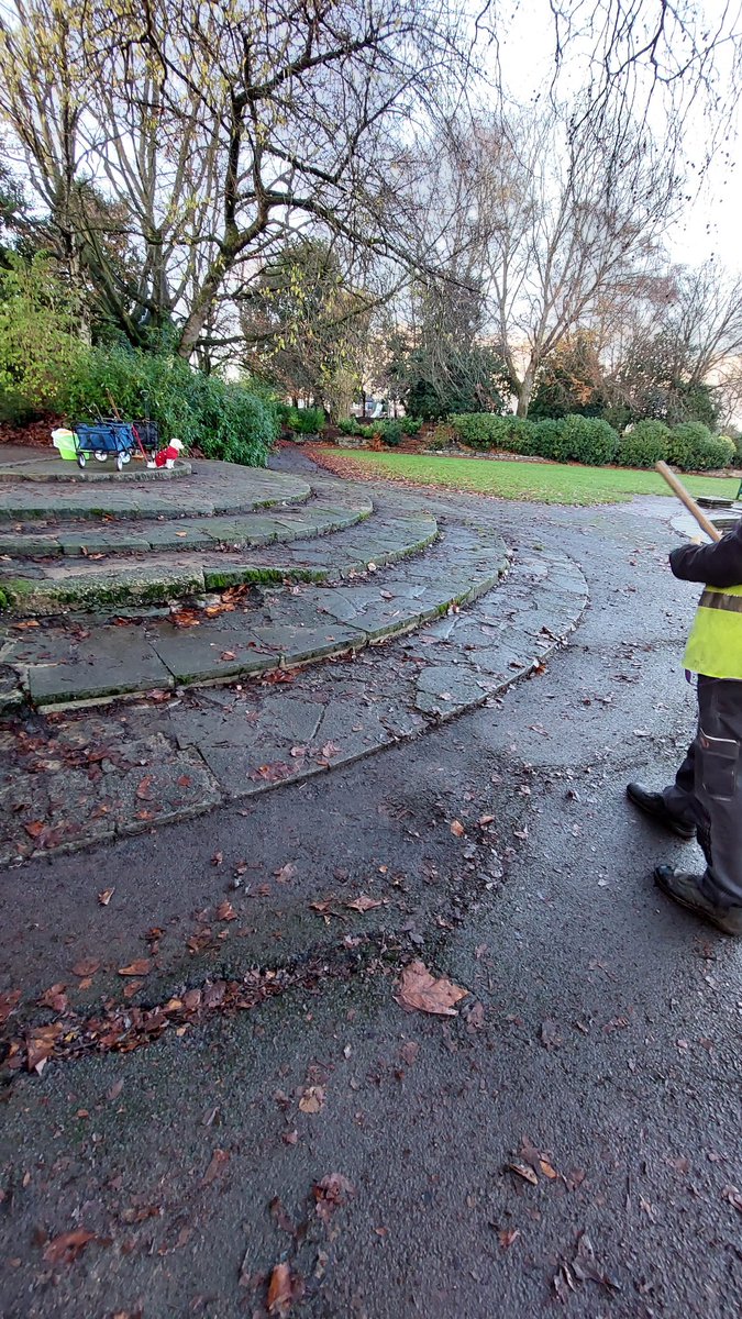 FODP clearing the leaves and making the paths safe for all.