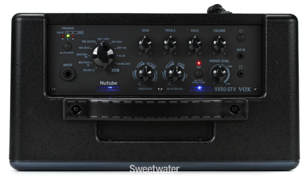 CurseofConform's tweet image. So glad I bought this little amp.  50w max and you can adjust the wattage on the fly and as light as a gallon of milk.  Makes me want to join a band again 🤣 
And has that one of a kind Vox clean tone that I was after.