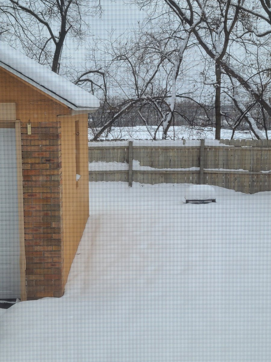 Waking up to a winter wonderland.