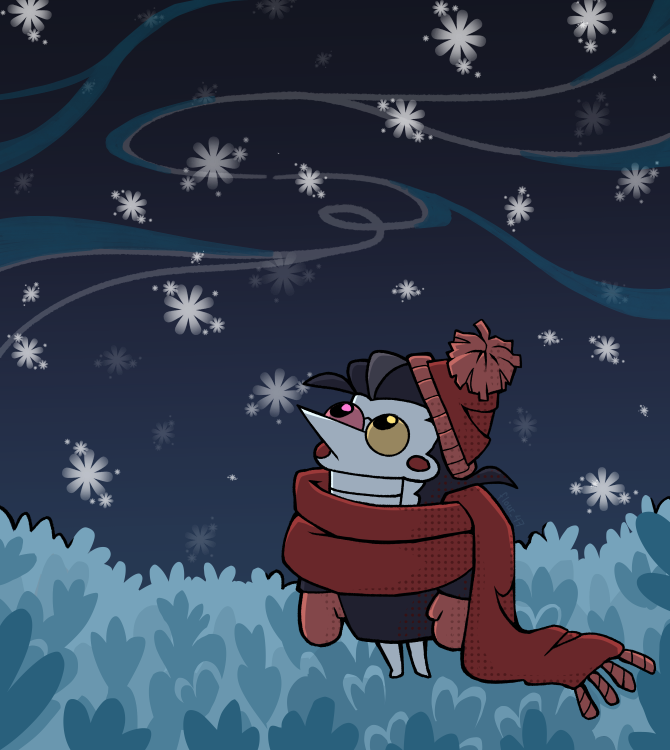 It has begun to snow more recently ❄️ #spamton #deltarunefanart