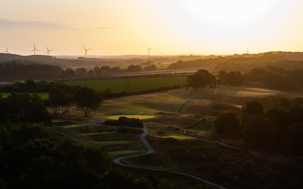 Hollinwell's tweet image. From the highest point of the course, a view that reflects both our natural beauty and our ongoing commitment to sustainability.
