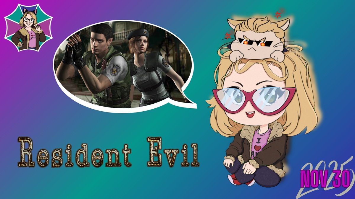 Goooood Timezone, Runnin' Cats! 🥳

Our RE Story Run continues with Chris Scenario in REmake! 😎 Time to see what else the mansion has in store for us today... 👀

I'll start around 1PM EST✨Hope to see you there🥰
twitch.tv/RenRenBen
youtube.com/@RenRenBen