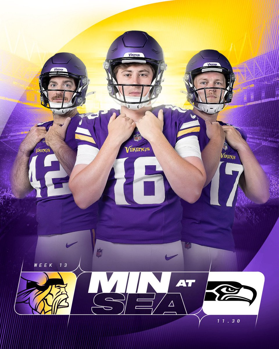 Vikings's tweet image. Gameday in Seattle.

#Skol