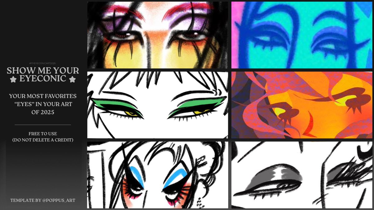 ขอบคุณสำหรับเทมเพลตนะคะ👁️‍🗨️👁️‍🗨️ #MYEYECONICART2025
