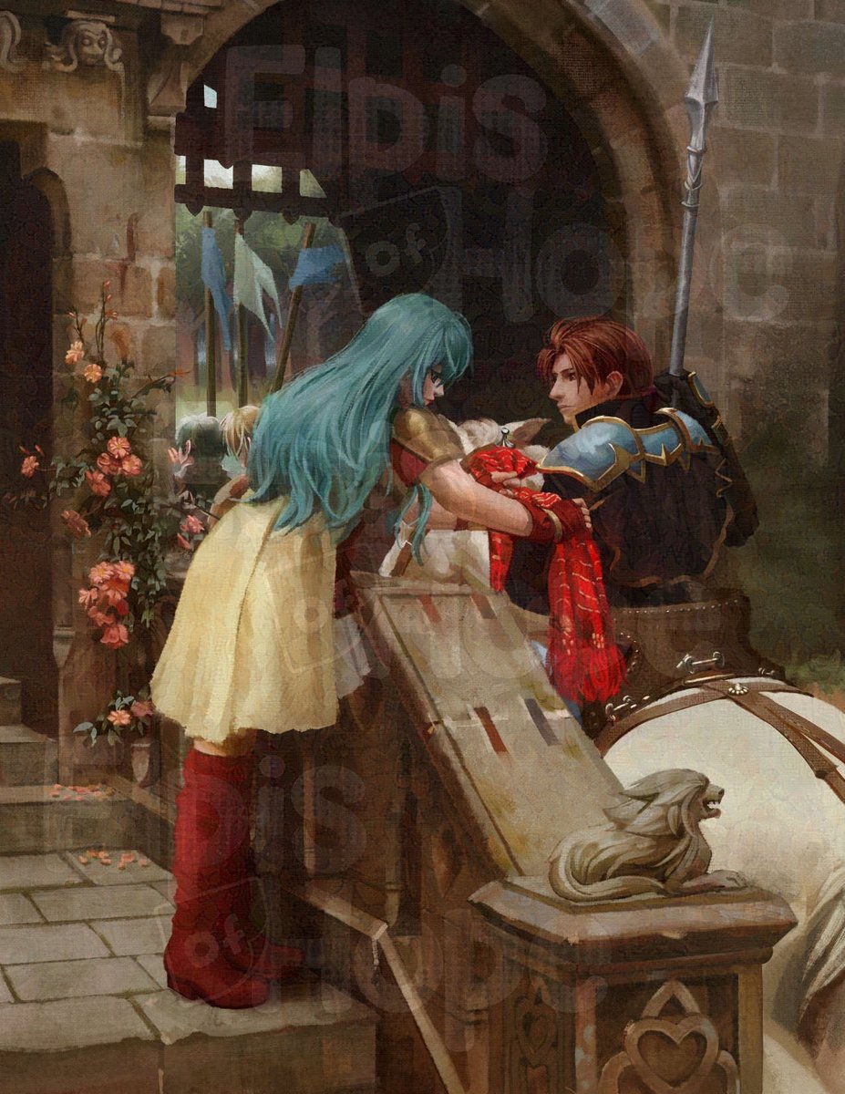 Elpis0fh0pe's tweet image. [Fire Emblem] [SethRika] Godspeed!

A master study of Edmund Leighton’s work.
