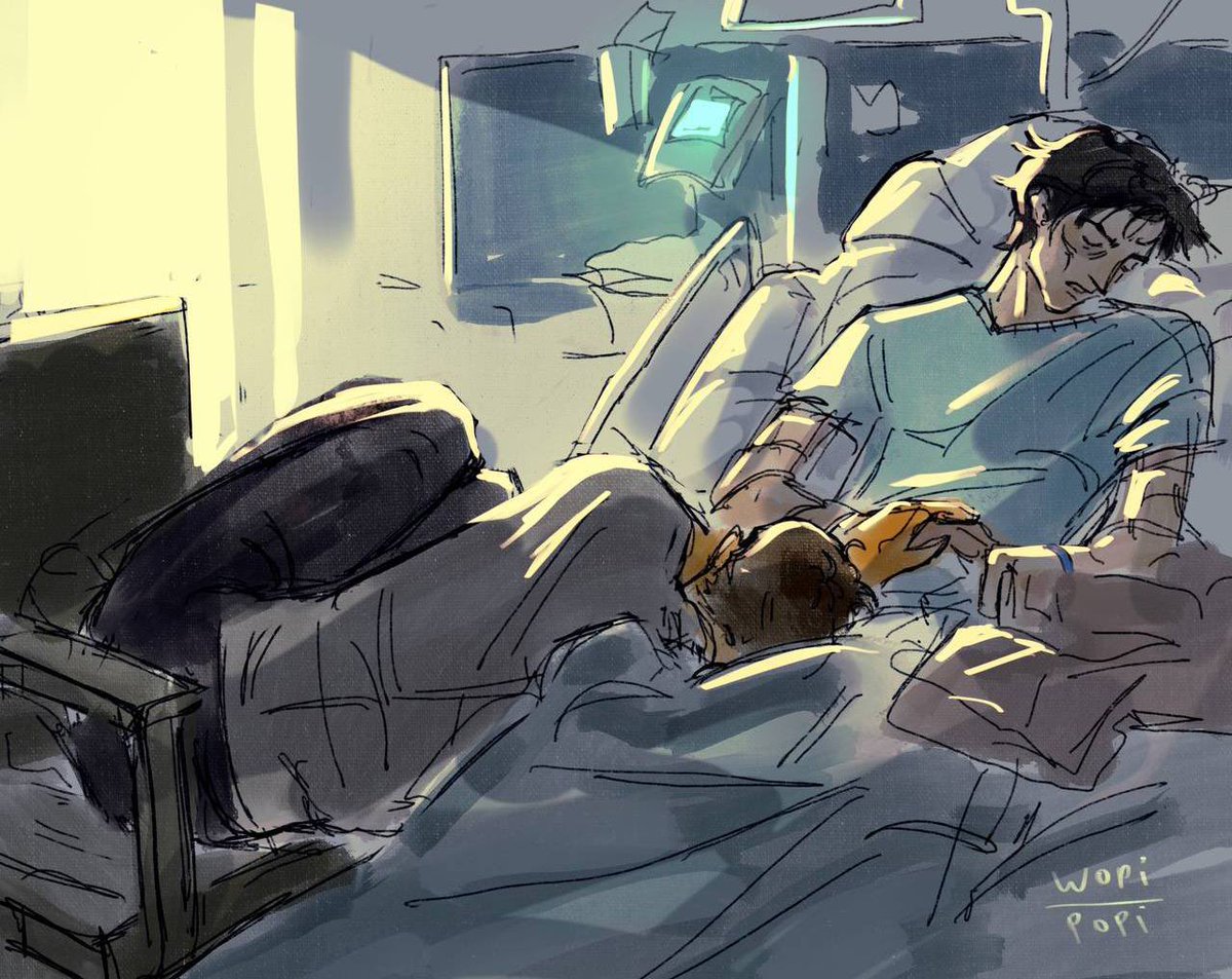 eshkereepopa's tweet image. for the first time jayce thinks that sharp coughs are better than stillness #jayvik #jaycetalis #viktor #arcane #arcanefanart