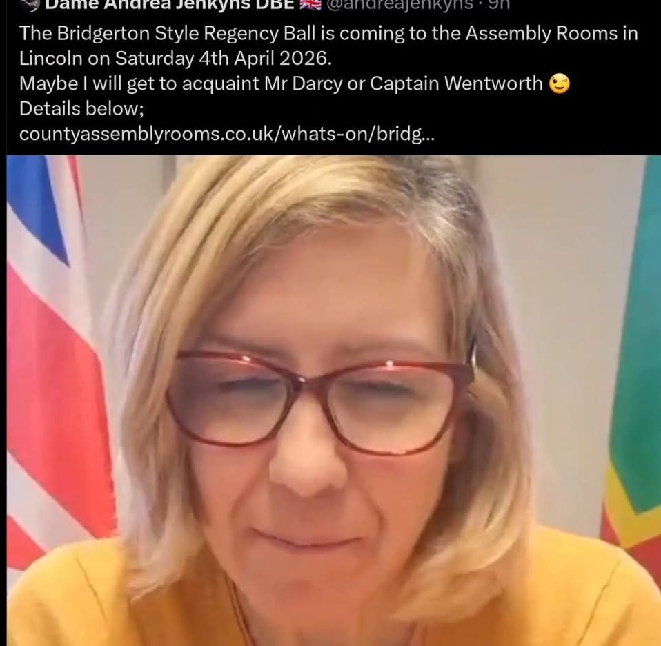 DrStrangetwit's tweet image. For all the bachelors out there, Andrea Jenkyns is single, ready to mingle, and looking for her Darcy or Captain Wentworth...