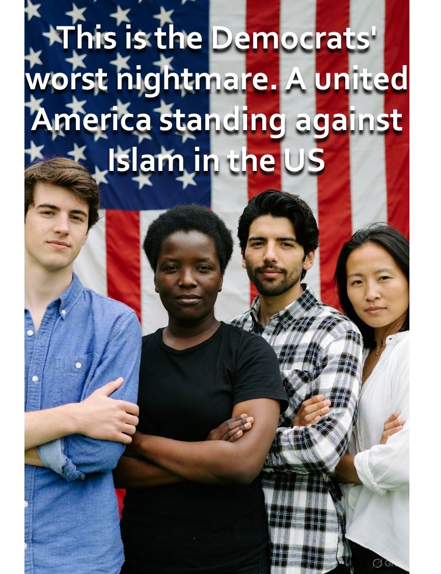 ErinStapylton's tweet image. A wild thought. The US should designate Islam as a secular cult and have the 1A protections removed. 
Think about it. Intifada, jihad, sharia. These are not religious tenets, they are tools of physical oppression and control. All of which are violations of our constitution.…