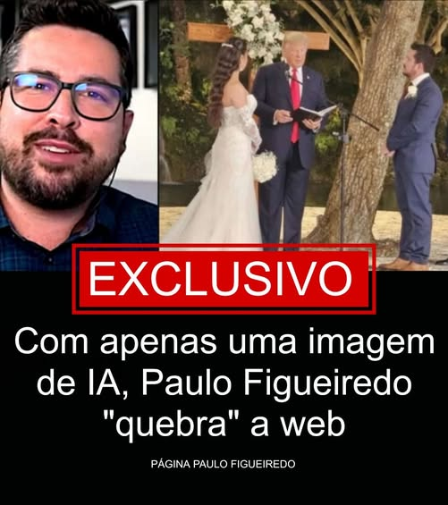 ADORO!
Paulo Figueiredo, novamente, "quebrou" a web.
Bastou um post nos stories para o casamento do jornalista se transformar em um dos assuntos mais comentados na web.
Paulo Figueiredo ainda legendou:
"Obrigado, Donald Trump, por tirar um tempo para passar aqui e dizer essas
