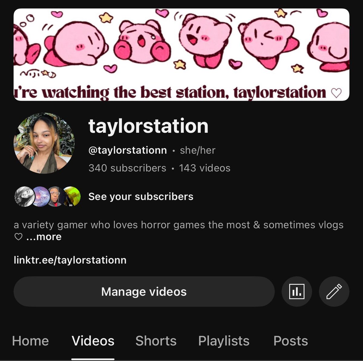 60 away from 400 🥲
if you like variety gamers &amp; vloggers, i am your girl ღ

🔗: youtube.com/@taylorstation…
