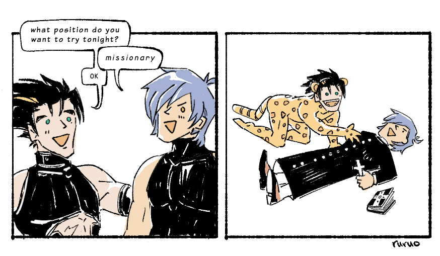 imruruo's tweet photo. quickie inspired by a reblog from a mootie on Tumblr. Source in thread.  

#levash #trigun https://t.co/5D6uZWOe0J