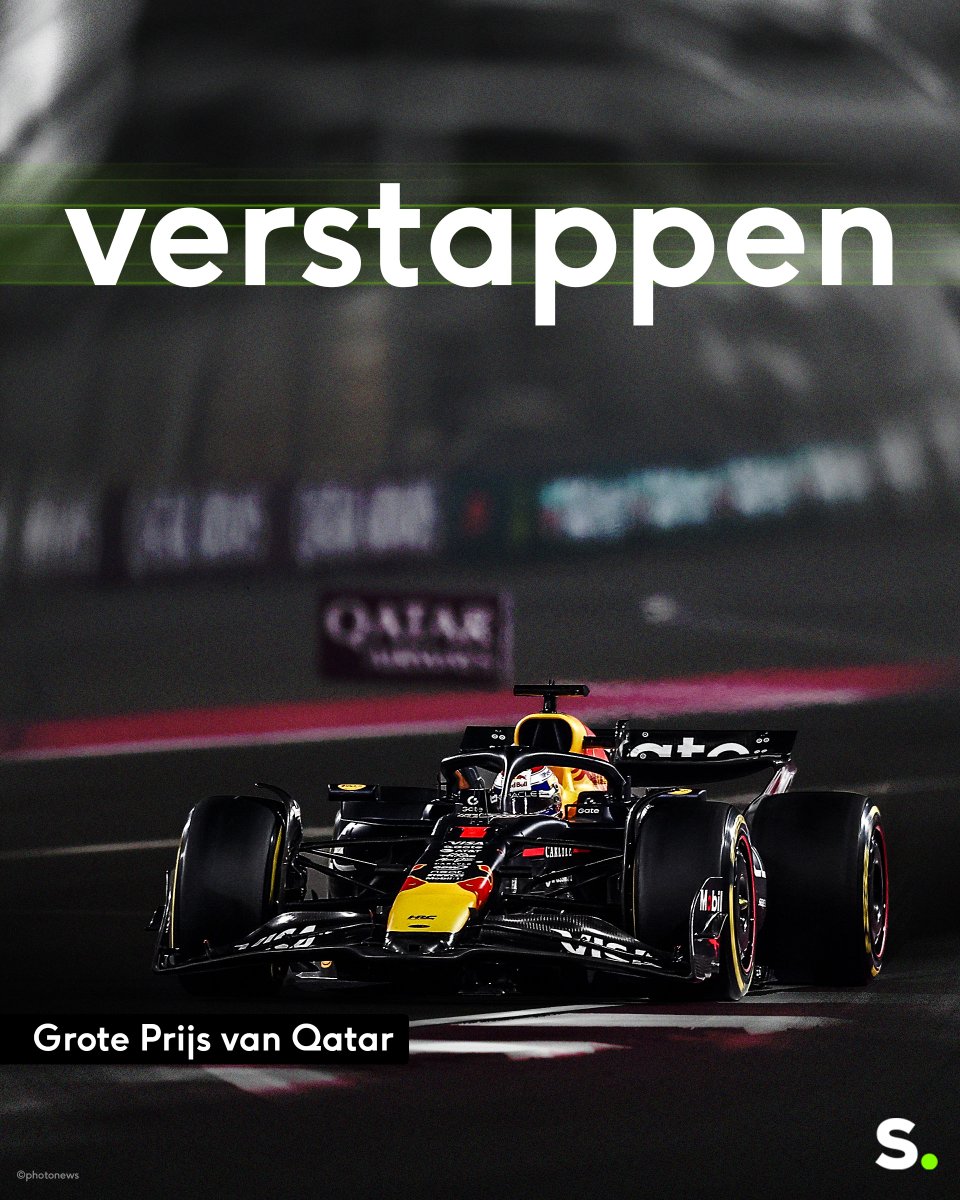 sporza's tweet image. Verstappen wint in Qatar, Norris is pas 4e waardoor het kampioenschap pas volgende week wordt beslist. #Formule1 #GPQatar

sporza.be/nl/matches/for…