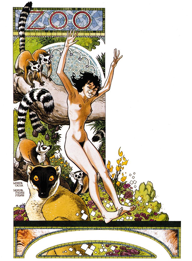 Farinaud's tweet photo. L'image du dimanche : un hommage à Frank Pé, évidemment 😪, avec ses 4 saisons de Zoo. https://t.co/EIXm0jkBQn