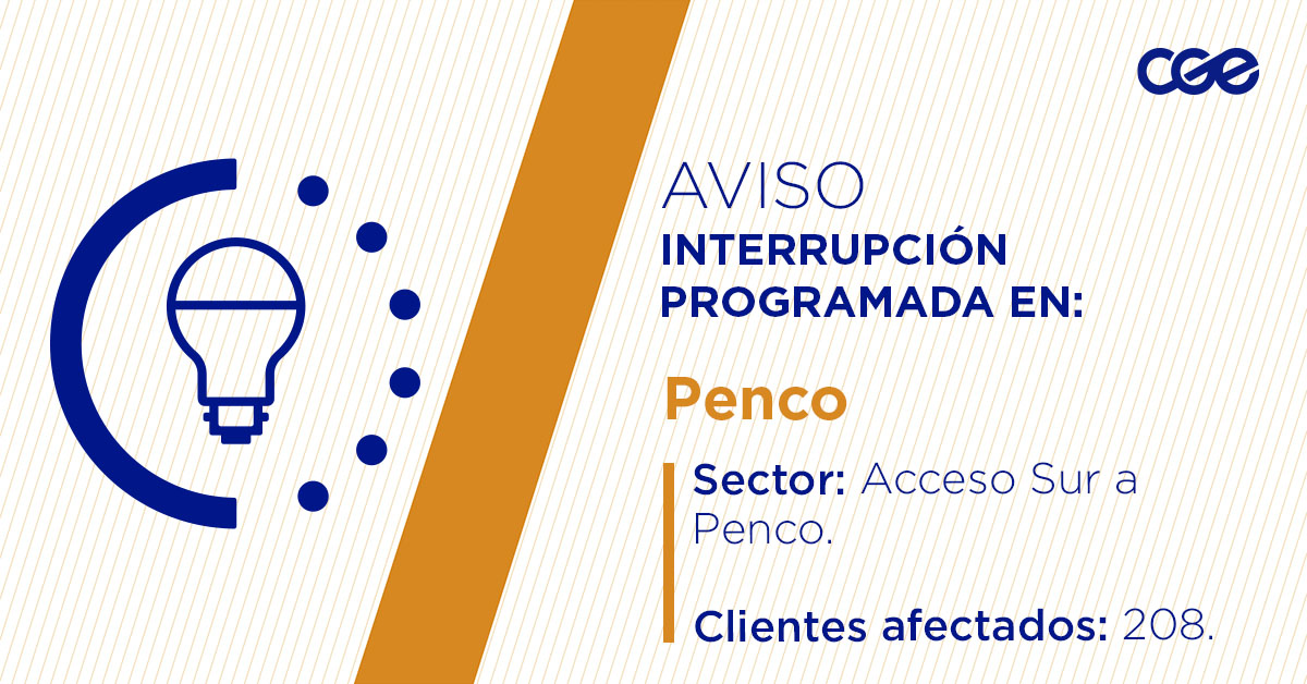 CGE_Clientes's tweet image. Para mejorar la calidad del suministro de nuestros clientes de #Penco, este miércoles, entre 10:00 y 16:00 horas, se realizará una #InterrupciónProgramada (sectores en la imagen 👇) debido a trabajos de mejoras. Esto afectará a 208 clientes. Recuerda desconectar tus artefactos 🔌