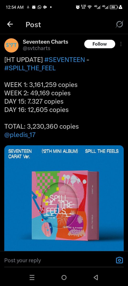 seventeen 3,1 first week for stf IS A BEST SELLING TO ME