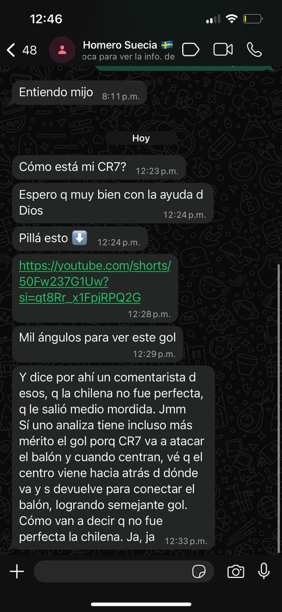Que te puedo decir, solo mirá como me habla mi viejo y de lo que me habla… 😅