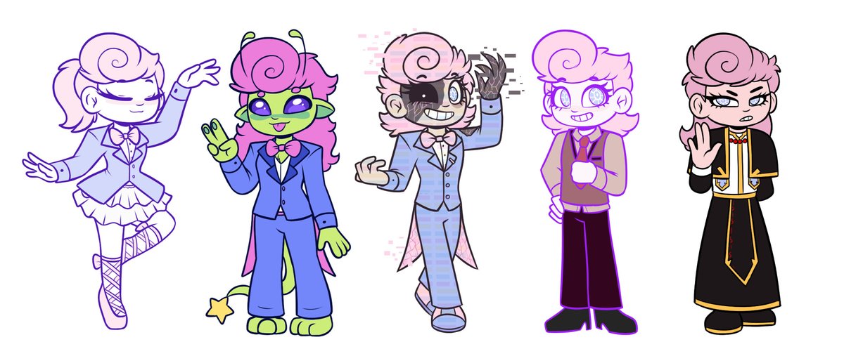 LavenderAnimate's tweet photo. The Harvey's keep growing!

Don't worry, this series will never go away!

Alien Harvey: @sweetmarroon_ 
Digital assistant Harvey: @imsillyz 
Analog Harvey: @blossom_winters 
Ballerina Harvey: @papasesgay 
Priest Harvey: @CarouselMoonlit 

#harveyharvington #AU #bloodmoneygame https://t.co/IUBqfnI3Nl