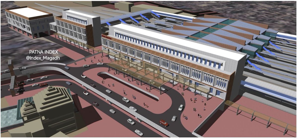 Biharyouth1's tweet image. 1000 करोड़ खर्चा करेगी रेलवे पटना जंक्शन को ऐसा बनाने में। ऐसा करो पैसा बचा लो @AshwiniVaishnaw, 1000 करोड़ काहे बर्बाद कर रहा है ये आयात-चतुर्भुज डिज़ाइन में? रेलवे का जो भी वास्तुकार है बिहार में, तुम लोग पक्का क्लास में फेल हुआ होगा। इसलिए ये सब 50 साल पुराना डिज़ाइन पटक देता…