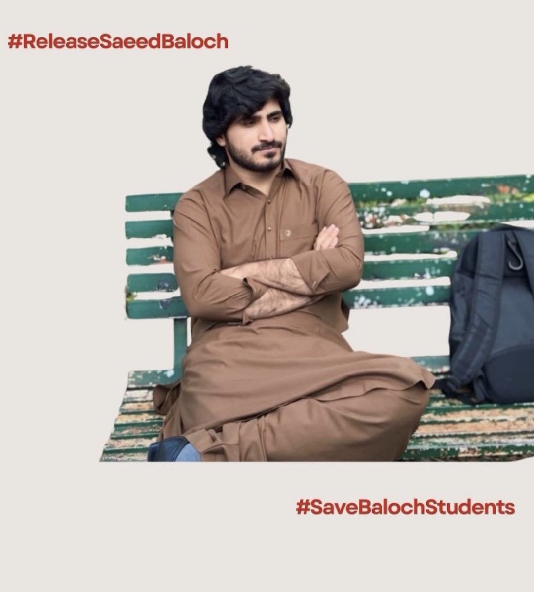 sangeenbaluch's tweet image. #StopBalochGenocide 
Sit-ins are happening in two places, both demanding justice.
In Hoshab, people blocked the road after an FC firing killed a child and injured four others. The second sit-in is asking for the whereabouts of Saeed, a student missing since 8th July.
