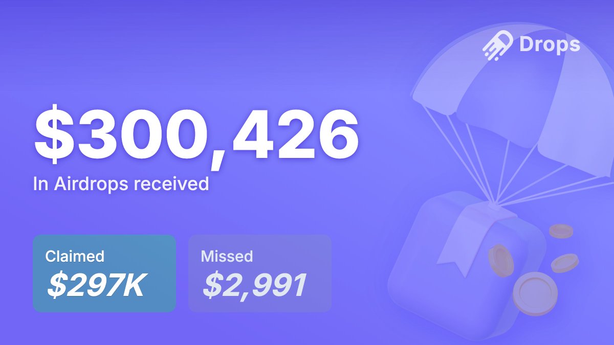 simeonkerkola's tweet image. New beautiful banners you can share w/ your friends, get alerted on unclaimed airdrops, and earn revenue on @DropsBotHQ