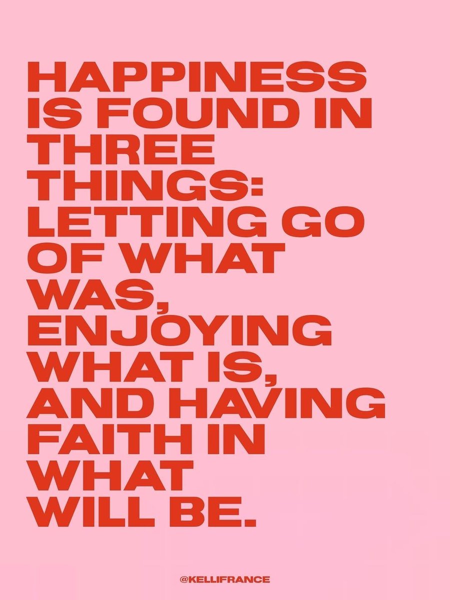 actionhappiness's tweet image. Let go of what was, enjoy what is and have faith in what will be

Image: instagram.com/kellifrance