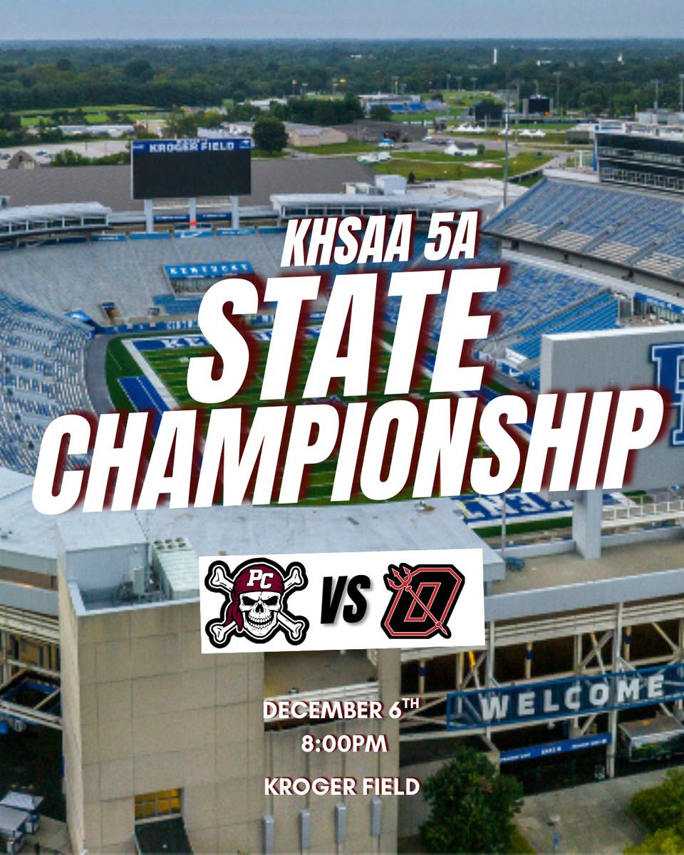 Your Maroons—the last team standing, representing the City of Somerset and Pulaski County—are competing for a 
State Championship! Pack Kroger Field and support our guys! 
Go Maroons!