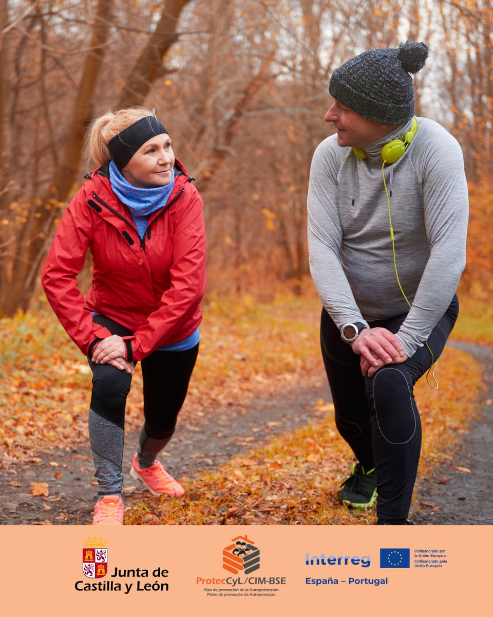 🇪🇸 ¿Haces deporte al aire libre en otoño? Usa ropa visible y revisa el terreno. 🏃‍♂️🌫️

🇵🇹 Pratica desporto ao ar livre no outono? Use roupa visível e verifique o terreno. 🏃‍♂️🌫️
#ProtecCyL #CIMBSE #DeporteSeguro