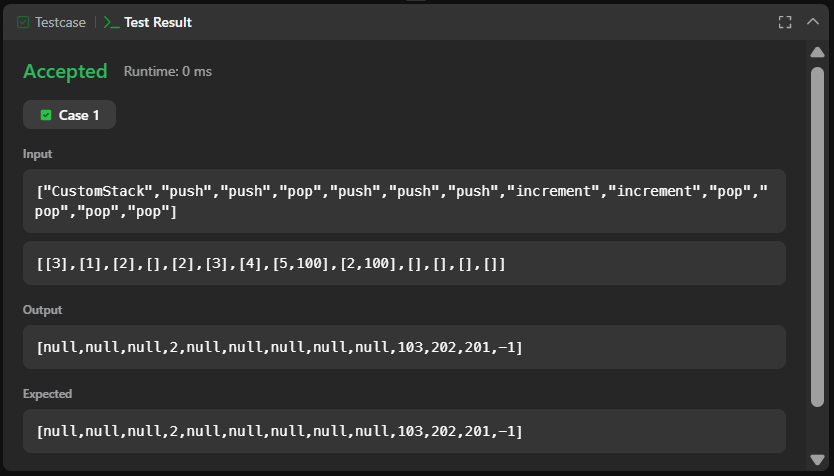 Shubhampateldev's tweet photo. Day 72/365 โ #365DaysOfLeetCodeChallenge
โCustom Stack w/ Incrementโ ๐ฆ
Array stack + top pointer โ O(1) push/pop, simple loop for increment.
#leetcode #java #DSA #coding #programmingquiz https://t.co/3sVOxaoQh4