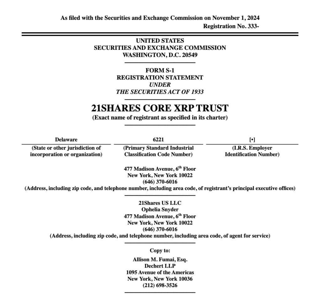 🚨 BREAKING — MONDAY ALERT 🚨
The 21Shares $XRP ETF finally goes LIVE tomorrow… trading under TOXR.
This is where things get very real. 

Are you ready? 👀