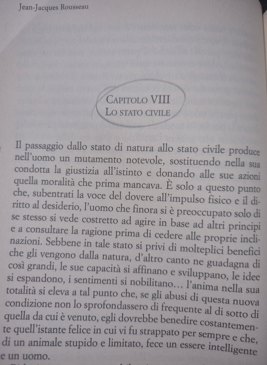 Corso di filosofia per militari? Per me è giusto. La #Filosofia farebbe bene a tutti. Aiuta a riflettere sulle cose umane, ad alzare lo sguardo al di sopra degli impulsi non ponderati, a capire quel che si muove nel mondo.

Da 'Il Contratto sociale', J. J. Rousseau.