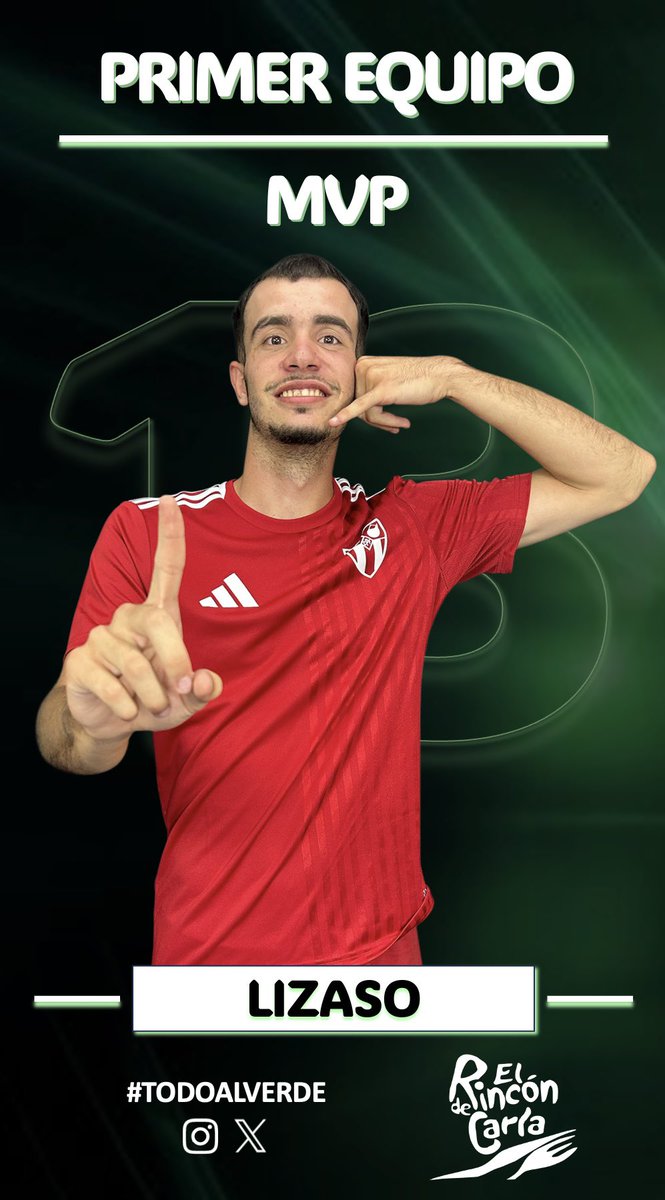 PRIMER EQUIPO | Resumen de la victoria frente al <a href="/CDMEJORENO/">C.D. MEJOREÑO</a> 

Lizaso elegido como MVP del partido

#TODOALVERDE💚🖤