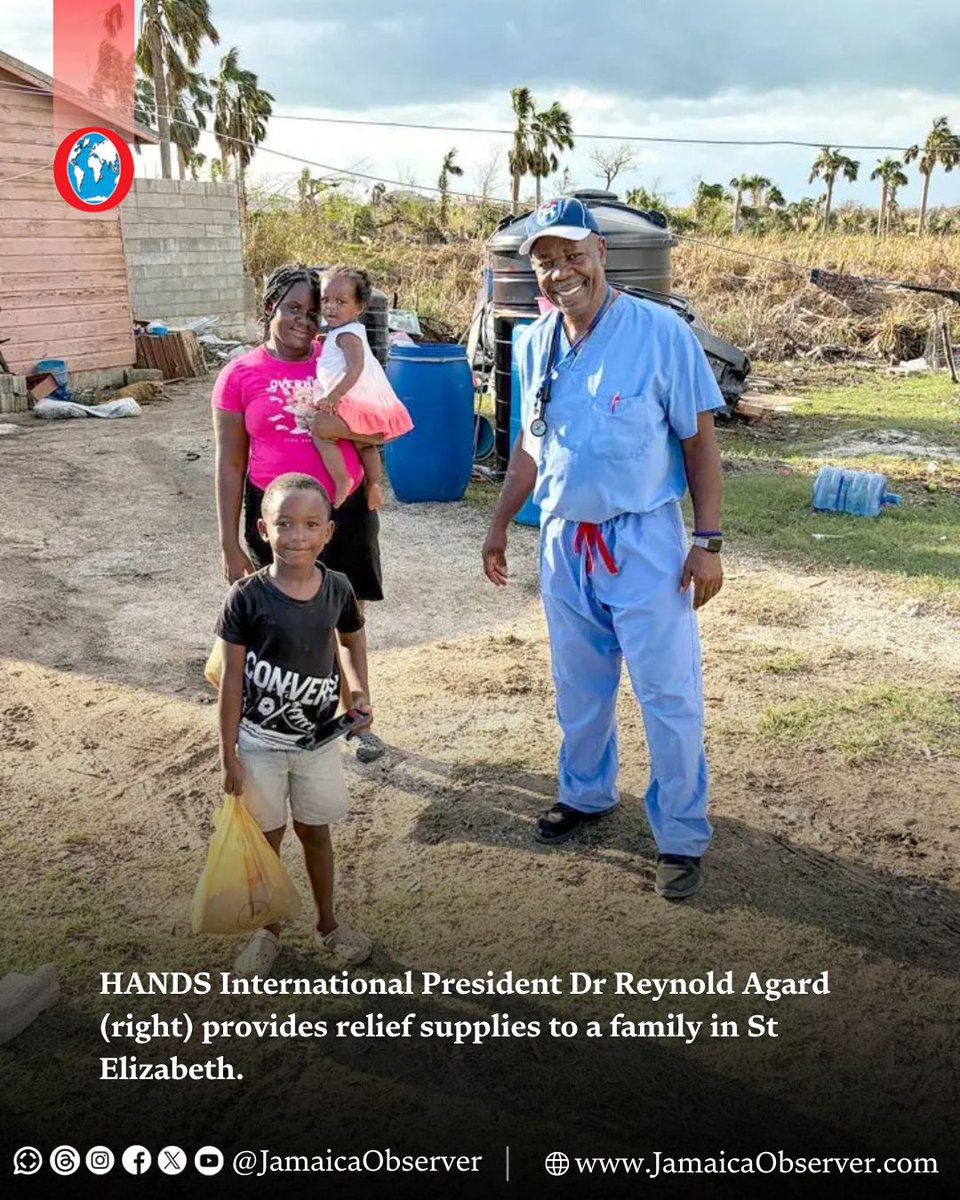 JamaicaObserver's tweet image. After Hurricane Melissa, a team of medical practitioners from HANDS International left their homes and travelled to Jamaica to support the communities hardest hit by the historic weather system.

In the midst of disaster they were greeted with an outpouring of hospitality from…