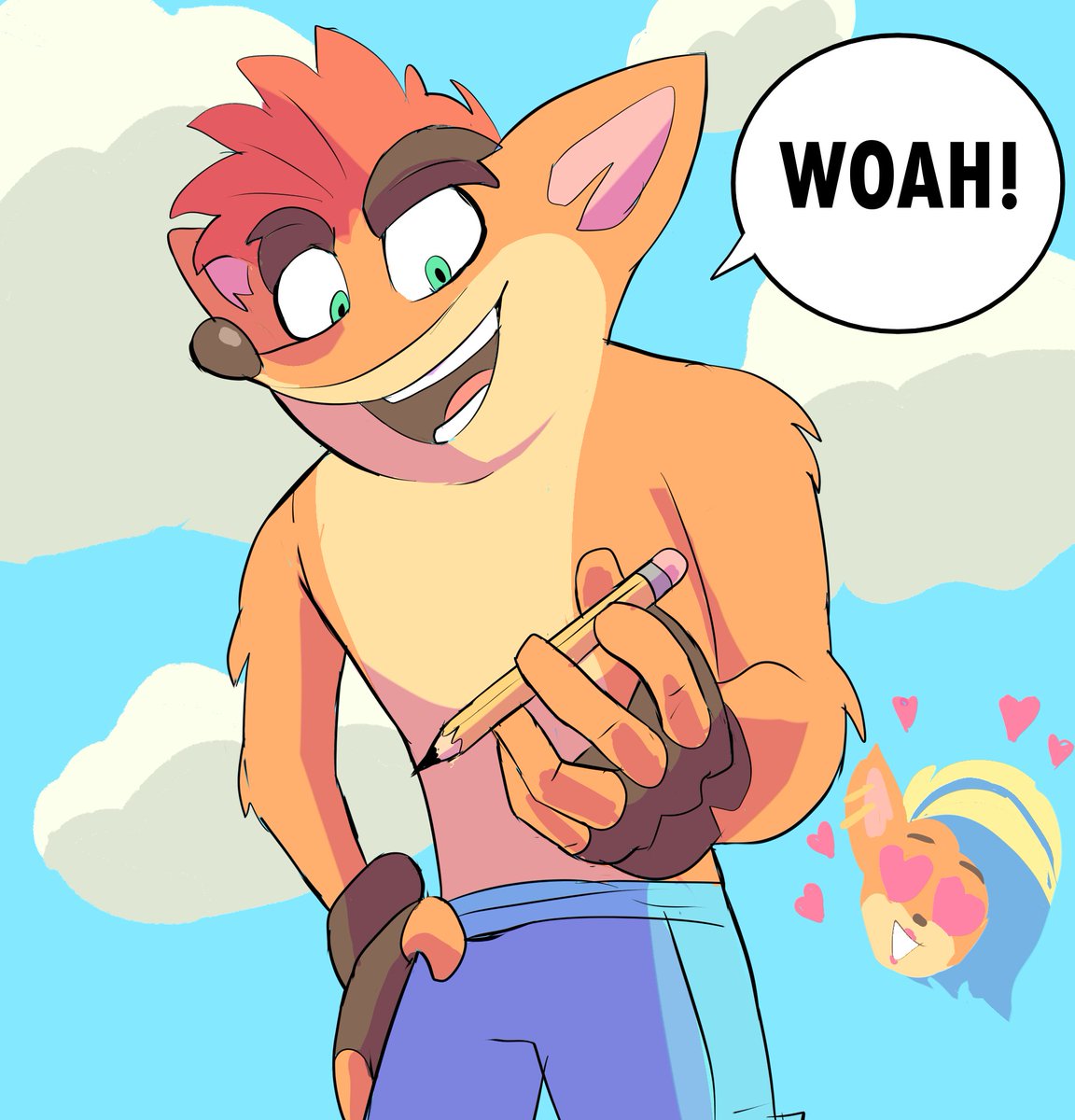 Commission for <a href="/mk_aln9/">M7md | Robin and Crash 4 everything!</a> #CrashBandicoot