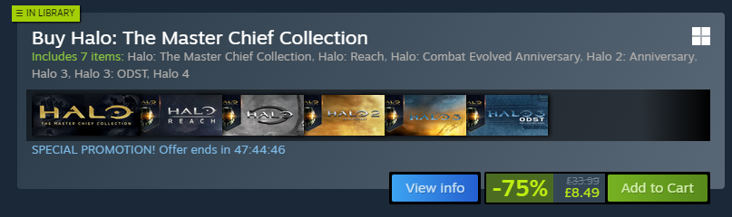 The #MasterChiefCollection is on sale on Steam for another 47 hours! If you're looking for a new Halo experience, now is the time to buy it and check out all the cool mods on the Steam Workshop! A number of mods at our recent #HaloModsShowcase are available to download!