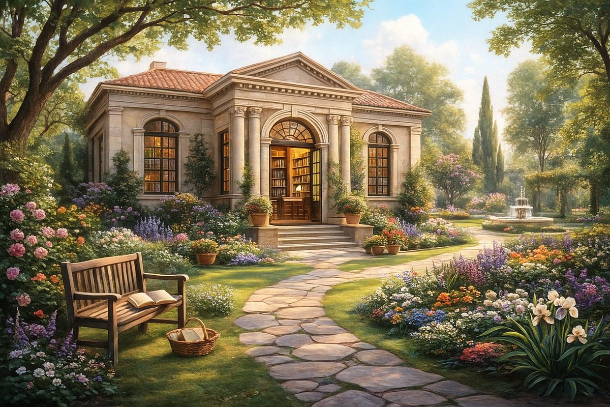 Si tienes una biblioteca con jardín, lo tienes todo. 

#Cicerón