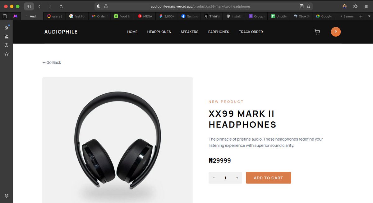 Psalmc0des's tweet image. 🚀 Built an Audiophile E-commerce site with Next.js, Tailwind CSS &amp;amp; Convex!
Fast, clean UI with real-time features for audio lovers 🎧

Live Demo 👉 audiophile-naija.vercel.app
#Nextjs #Convex #TailwindCSS #React #Ecommerce