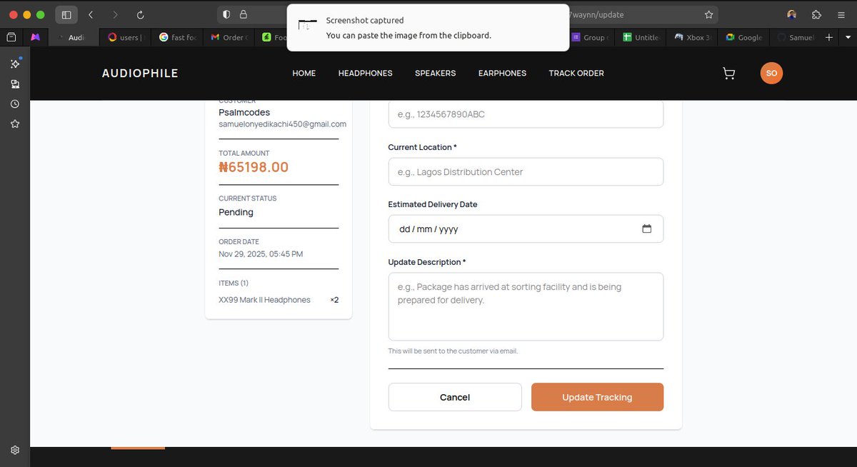 Psalmc0des's tweet image. 🚀 Built an Audiophile E-commerce site with Next.js, Tailwind CSS &amp;amp; Convex!
Fast, clean UI with real-time features for audio lovers 🎧

Live Demo 👉 audiophile-naija.vercel.app
#Nextjs #Convex #TailwindCSS #React #Ecommerce