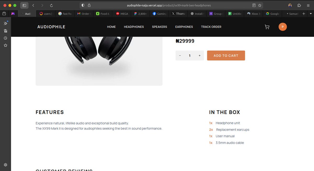 Psalmc0des's tweet image. 🚀 Built an Audiophile E-commerce site with Next.js, Tailwind CSS &amp;amp; Convex!
Fast, clean UI with real-time features for audio lovers 🎧

Live Demo 👉 audiophile-naija.vercel.app
#Nextjs #Convex #TailwindCSS #React #Ecommerce