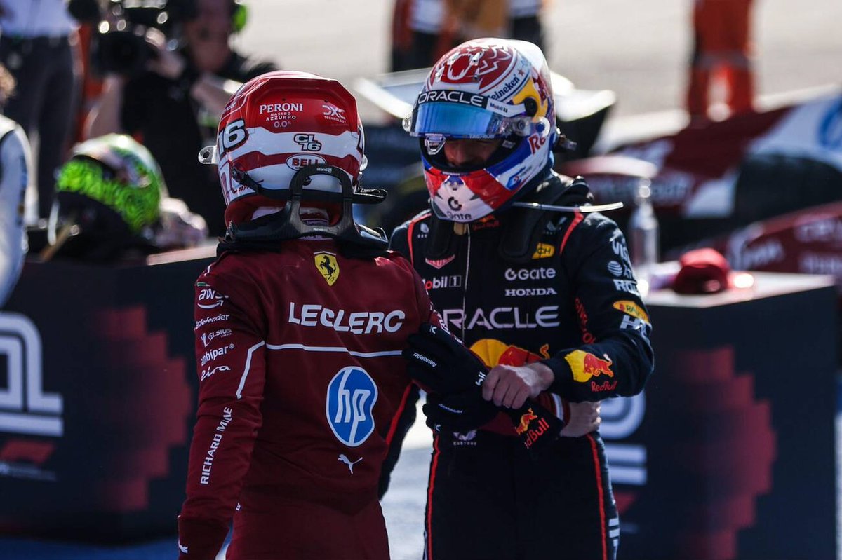 leclercsletters's tweet photo. CHARLES PLS 😭😭😭😭

his answer about the wdc fight: “it’s been a very boring weekend for me, but i could follow on the screen a little bit of that and was trying to do the math in my head”

[@TPowlingF1 / motorsport week] https://t.co/eoTRRB2Woz