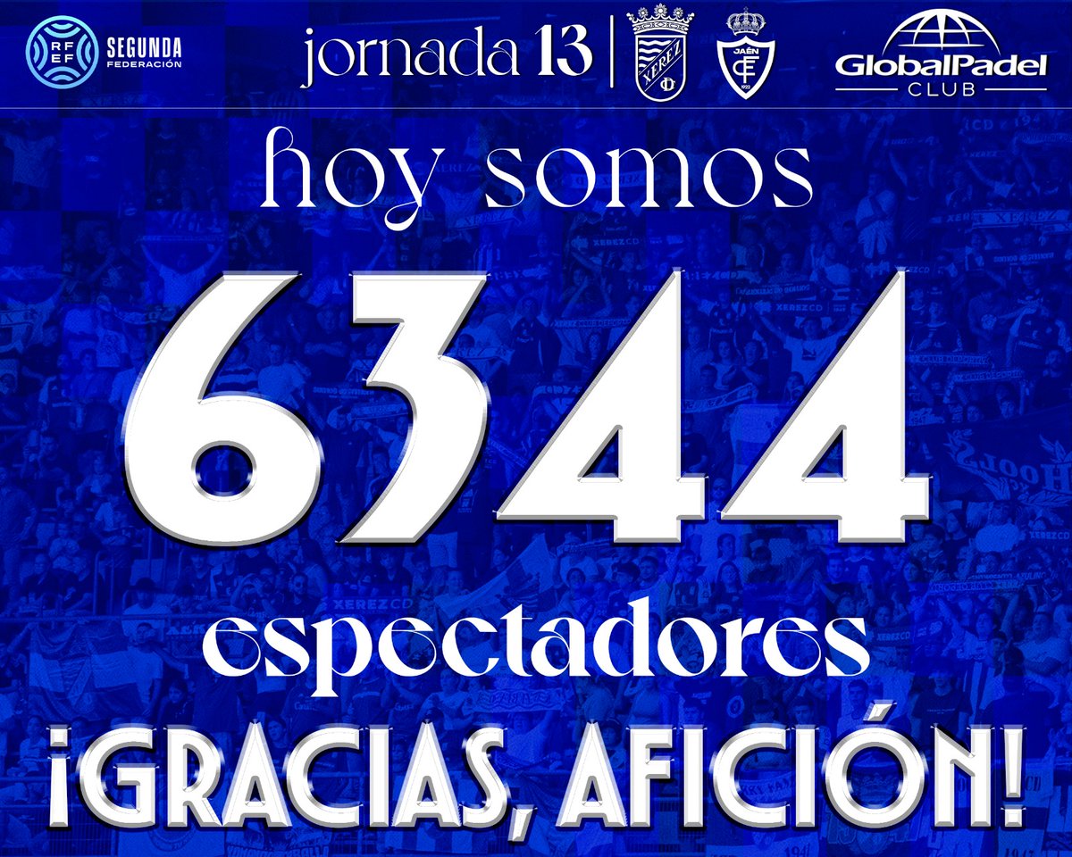 🤯 XERECISTAAAS HOY SOMOS EN CHAPÍN 6️⃣.3️⃣4️⃣4️⃣ ESPECTADORES.

💨 Ni el frío, ni absolutamente nada podrá detenernos, por que somos el Xerez Club Deportivo.

#XerezJaén