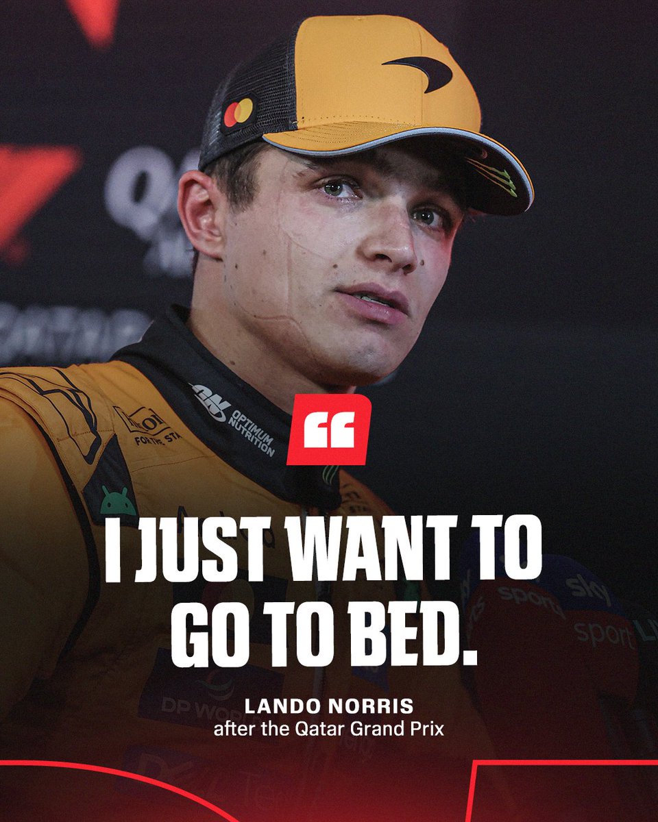 ESPNF1's tweet image. Lando&apos;s post race reflection 😅