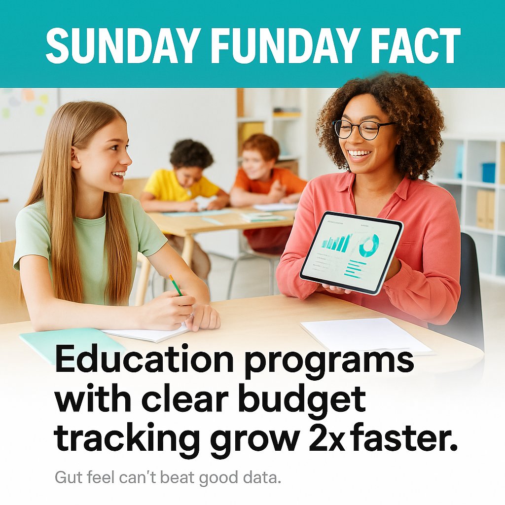talk2cc's tweet image. 🤯 Sunday Funday Fact: Tutoring + education programs with clear budget tracking grow 2x faster than those relying on “gut feel.”
Are your numbers guiding your growth? 
Come see what Complete Controller can do for you. &amp;gt; na2.hubs.ly/H02hpLQ0
#SundayFunday #completecontroller