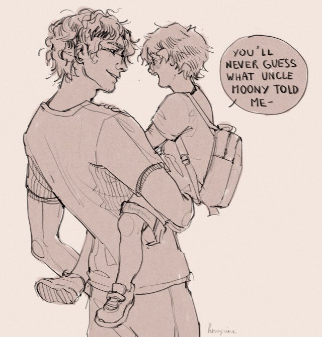 yallthemwitches's tweet image. The potter boys, in another universe (ac: hmyrine)