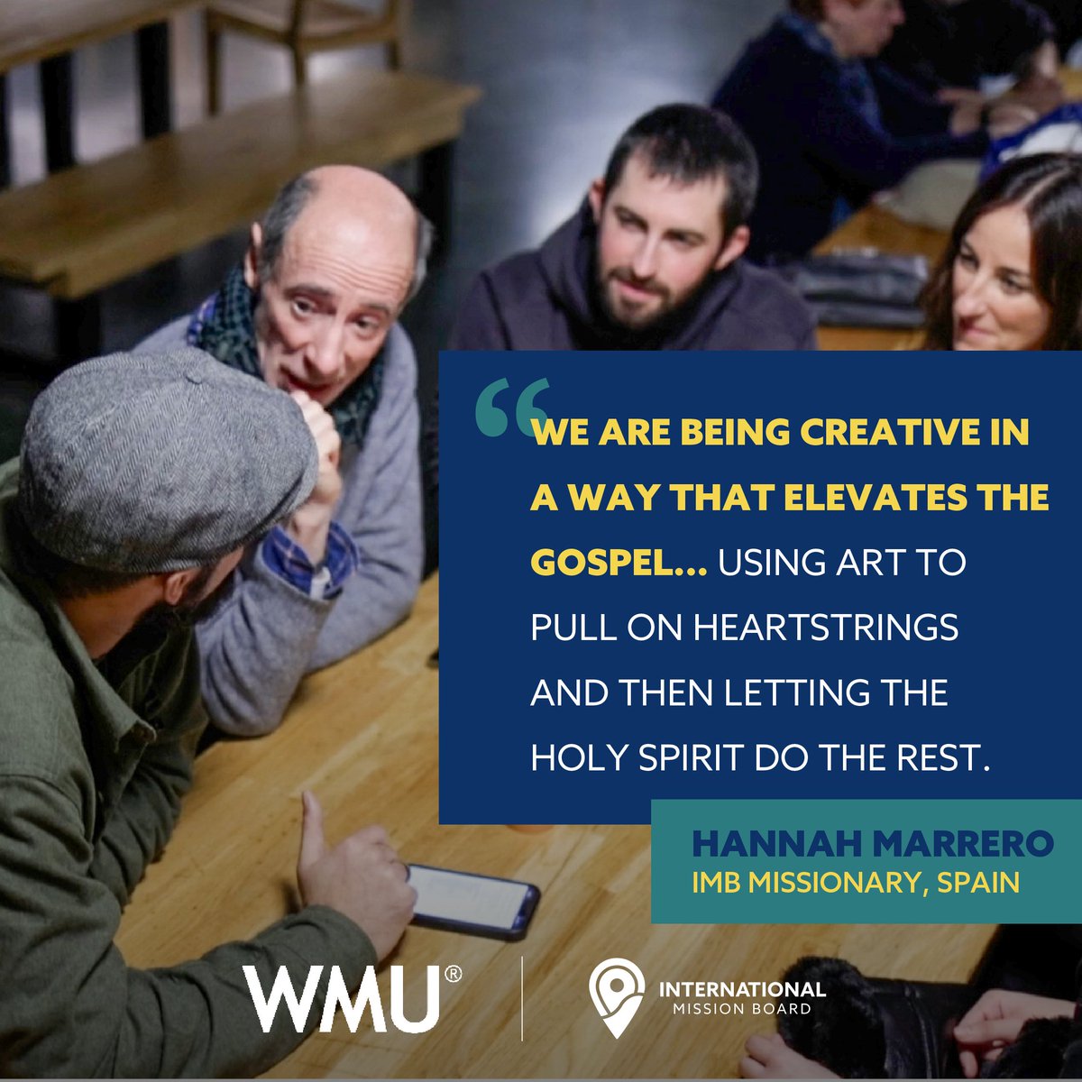 🎨 “We are being creative in a way that elevates the gospel…” On Day 1 of the Lottie Moon Week of Prayer, we lift up missionaries like Hannah Marrero in Spain, who are using art to open hearts to Christ. #OnMissionTogether

Learn more at imb.org/lottie-moon-ch….