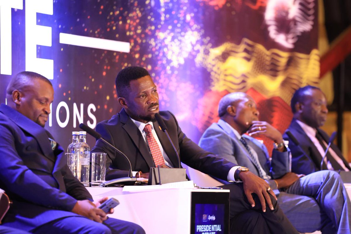 "Anyway he has a right not to be here because he is in the past and we're discussing the future." <a href="/HEBobiwine/">BOBI WINE</a>