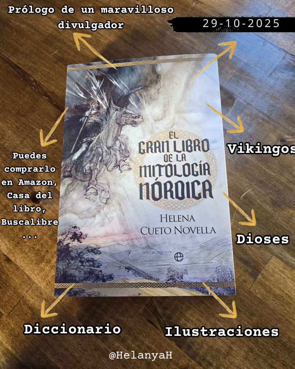 Hace justo un mes publiqué El gran libro de la mitología nórdica. Aún no me creo que exista, que lo pueda tocar y que haya gente leyéndolo en su casa. Un millón de gracias por el cariño que está recibiendo.
Si todavía no lo conoces, te dejo el enlace: amzn.to/48q4nNc