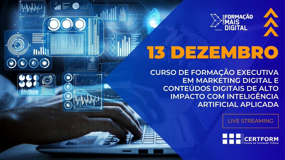 CERTFORM's tweet image. 👩💻 Curso Executivo em Marketing Digital e Conteúdos Digitais de Alto Impacto com IA Live Streaming buff.ly/DKeLPTf 

📧 geral@certform.pt

#Certform #CursoOnline #CursoDeMarketingDigital #Formacao #MarketingDigital #SEO #SocialMedia #inteligenciaartificial